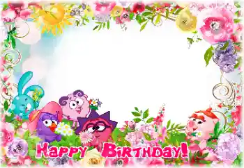 Efecto de fotos de la categoría Cumpleaños № 142398. Inscripción en el marco: ¡Feliz Cumpleaños!