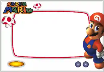 Inscripción en el marco: Super Mario