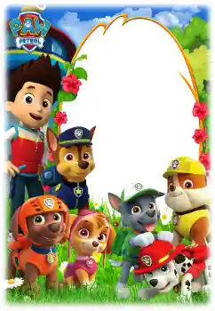 Inscripción en el marco: PAW Patrol Inscripción en el marco: PAW Patrol