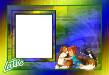 Inscripción en el marco: The New Advantures of Lassie