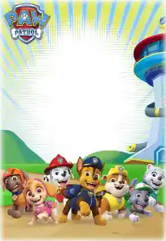 Inscripción en el marco: PAW Patrol Inscripción en el marco: PAW Patrol