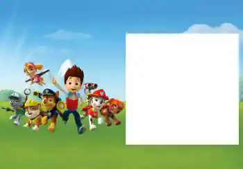 Inscripción en el marco: PAW Patrol Inscripción en el marco: PAW Patrol