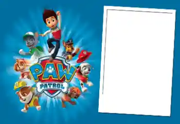 Inscripción en el marco: PAW Patrol Inscripción en el marco: PAW Patrol