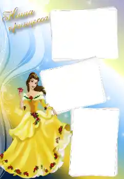 Inscripción en el marco: Princesa