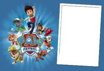 Inscripción en el marco: PAW Patrol