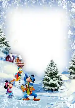 Efecto de fotos de la categoría Fiestas Infantiles № 163321. Inscripción en el marco: ¡Feliz Navidad!