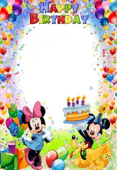 Inscripción en el marco: Happy Birthday! Inscripción en el marco: Happy Birthday!