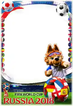 Inscripción en el marco: FIFA  WORLD CUP 2018