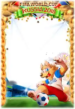 Inscripción en el marco: FIFA  WORLD CUP 2018