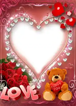 Inscripción en el marco: I love you!