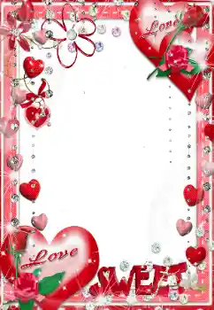 Inscripción en el marco: Love. Sweet. Inscripción en el marco: Love. Sweet.