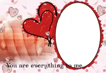 Inscripción en el marco: You are everything to me... Inscripción en el marco: You are everything to me...