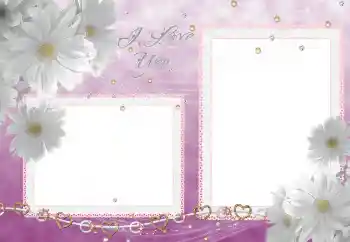 Inscripción en el marco: I love you