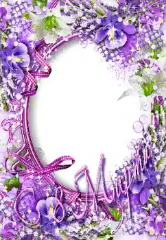 Inscripción en el marco: ¡Feliz Día de la Mujer!