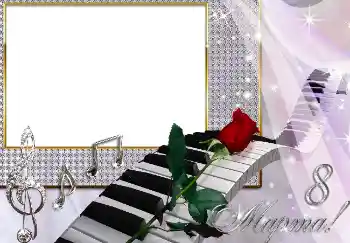 Inscripción en el marco: Día de la Mujer!