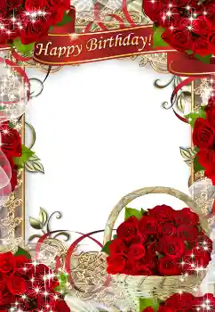 Efecto de fotos de la categoría Tarjetas de Feliz Cumpleaños № 178232. Inscripción en el marco: ¡Feliz Cumpleaños!