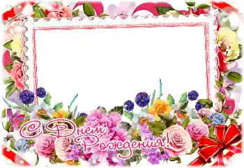 Efecto de fotos de la categoría Tarjetas de Feliz Cumpleaños № 198809. Inscripción en el marco: ¡Feliz Cumpleaños!