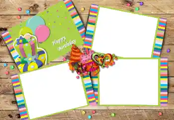 Inscripción en el marco: Happy Birthday!