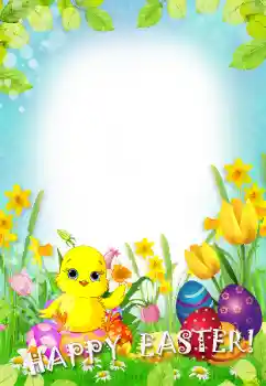 Inscripción en el marco: ¡Feliz Pascua! Inscripción en el marco: ¡Feliz Pascua!