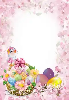 Inscripción en el marco: ¡Feliz Pascua! Inscripción en el marco: ¡Feliz Pascua!