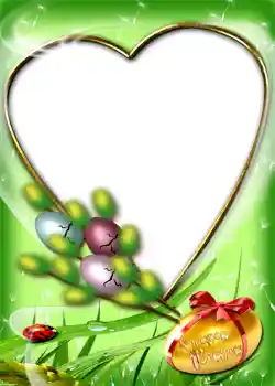 Inscripción en el marco: Христос Воскрес!