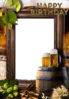 Inscripción en el marco: Happy Birthday!