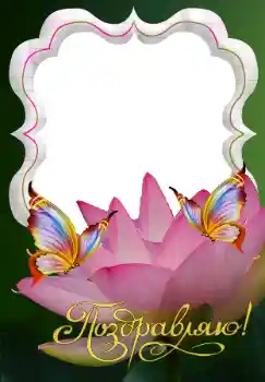 Inscripción en el marco: Поздравляю! Inscripción en el marco: Поздравляю!