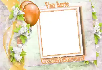 Inscripción en el marco: ¡Felicidades!