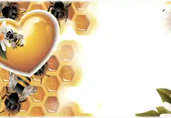 Inscripción en el marco: Happy Beekeeper's Day!