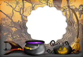 Inscripción en el marco: Happy Halloween Inscripción en el marco: Happy Halloween