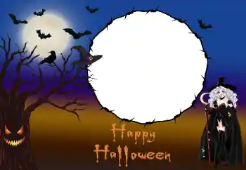 Inscripción en el marco: Happy Halloween