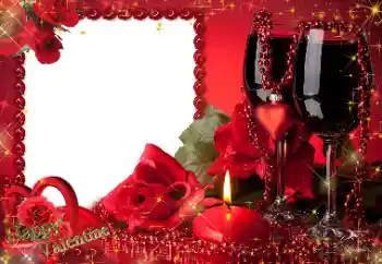 Efecto de fotos de la categoría Postales de San Valentín № 130721. Inscripción en el marco: ¡Feliz Dia de San Valentin!