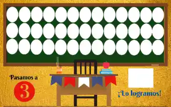 Inscripción en el marco: Our class