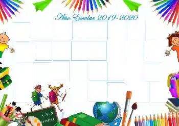 Inscripción en el marco: Our class