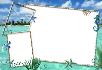 Inscripción en el marco: En el mar